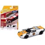 JOHNNY LIGHTNING 1/64 2005 ford gt, white with orange  flat black