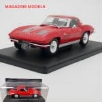 MAGAZINE MODELS #mx5ala0038 1/24 1963 chevrolet corvette stingray, red