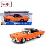 MAISTO 1/18 1965 pontiac gto hurst, orange with black roof