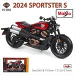 MAISTO 1/12 2024 harley davidson sporter s, red/black