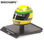 MINICHAMPS 1/10 1987 helmet ayrton senna, yellow/green