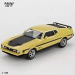 MINI GT 1/64 FORD MUSTANG MACH 1 GRABBER YELLOW 1971