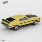 MINI GT 1/64 FORD MUSTANG MACH 1 GRABBER YELLOW 1971 - Image 2