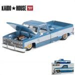 Mini GT 1/64 chevrolet silverado dually vintage spec v1, blue/white