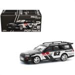 POP RACE 1/64 nissan stagea simon`s garage #62, black
