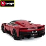 Bburago - 1/18 - FERRARI - F80 2024 - BLACK WHEELS - ROSSO CORSA - RED - Image 3