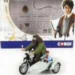 Corgi 1/36 hagrids motorcycle  sidecar *harry potter*, silver/blue - Image 4