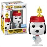 Funko Pop! Animation: Peanuts - Snoopy with Woodstock Flocked Special Edition #2096 Vinyl Figure