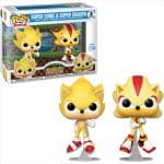Funko Pop! 2-Pack Games: Sonic The Hedgehog - Super Sonic  Shadow Flocked Special Edition Vinyl