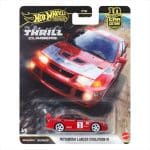 Hotwheels 1/64 Thrill Climbers - Mitsubishi Lancer Evolution VI JKF19 red