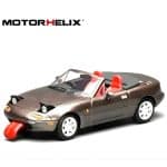 MOTORHELIX - 1/64 - MAZDA - MX5 SPIDER ROADSTER LHD 1989 - BROWN MET