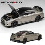 MOTORHELIX 1:64 Nissan GT-R R35 Track Edition Engineered By Nismo T-Spec Millennium Jade M63504 - Image 2
