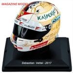 Magazine Model 1/5 - Spark Sebastian Vettel Ferrari #5 Winner Monaco GP Formula 1 2017 helmet