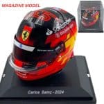 Magazine Model 1/5 - Spark Carlos Sainz jr. Scuderia Ferrari #55 Formula 1 2024 helmet