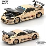 POP RACE 1/64 top secret gt300 supra, carbon hood