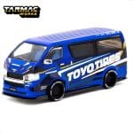 Tarmac 1/64 toyota hiace widebody *toyo tires*, blue/white