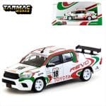 Tarmac 1/64 toyota hilux #18, white/red/green