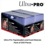 Ultra-Pro Toploaders 3X4 REGULAR TOPLOADERS AND CARD SLEEVES 200 pieces each