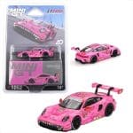 MINI GT 1/64 2024 porsche 911 992 gt3 r #77 ao racing road america, pink