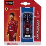 BBURAGO 1/64 FERRARI - F1 SF-25 TEAM SCUDERIA FERRARI HP N 16 SEASON 2025 CHARLES LECLERC - RED WHIT