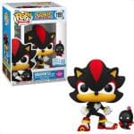 Funko Pop! Games: Sonic The Hedgehog - Shadow with Dark Chao Flocked Special Edition #1151 Vinyl Fig