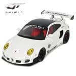 GT Spirit 1/18 PORSCHE - 911 997 TURBO COUPE LB WORKS 2024 WHITE - Black TOP
