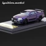 IGNITION 1/64 nismo r34 gt-r z-tune, purple metallic