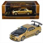 INNO MODELS 1/64 top secret r34 gt-r, gold
