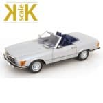 KK SCALE 1/12 1985 mercedes benz 450 sl r107 europe, silver