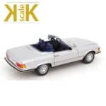 KK SCALE 1/12 1985 mercedes benz 450 sl r107 europe, silver - Image 4