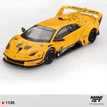 Mini GT 1/64 LAMBORGHINI MURCIELAGO LB- SILHOUETTE WORKS GT EVO YELLOW 2025 - Image 2
