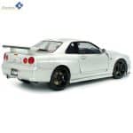Solido 1/18 NISSAN SKYLINE GT-R BNR34 WITH NISMO PARTS SILVER 1999 - Image 4