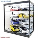 TRIPLE9 COLLECTION 1/24  led display case, BLACK with mirror base - Image 2