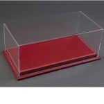 ATLANTIC 1/18 display case mulhouse with red leather base - 325x165x125mm