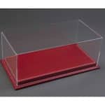 ATLANTIC 1/12 display case mulhouse with red leather base - 510x240x190mm