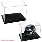 ATLANTIC 1/2 showcase for a mini helmet mulhouse with black leather base