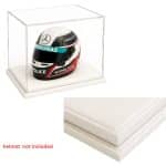 ATLANTIC 1/2 showcase for a mini helmet mulhouse with white leather base