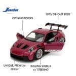 JADA 1/24 porsche 911 gt3 997 *pink slips*, red/black - Image 2