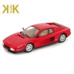 KK SCALE 1/18 1986 ferrari testarossa, red with beige interior