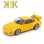 KK SCALE 1/18 1996 porsche 911 993 gt2 with bbs-rims, yellow