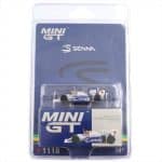 Mini GT  1/64 TOLEMAN TG184 #19 AYRTON SENNA MONACO GP 2ND PLACE 1984 BLISTER PACK