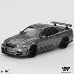 MINI GT 1/64 1:64 NISSAN SKYLINE GTR R34 DARK METAL GRAY NISMO CRS 1999