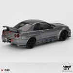 MINI GT 1/64 1:64 NISSAN SKYLINE GTR R34 DARK METAL GRAY NISMO CRS 1999 - Image 2
