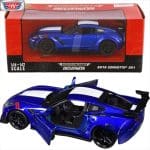 Motor Max 1/24 1993 chevrolet corvette zr1 *grand sport*, blue/white - Image 2