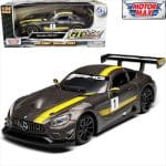 Motor Max 1/43 mercedes-benz amg gt3 #1, grey/yellow