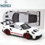 NOREV 1/12 2022 porsche 911 gt3 rs, white/pyro red - Image 2