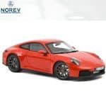NOREV 1/18 2025 porsche 911 carrera 4 gts, guards red