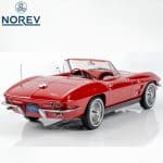 NOREV 1/18 1963 chevrolet corvette sting ray cabriolet, riverside red - Image 4
