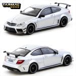 TARMAC 1/64 mercedes-benz c 63 amg coupe black series, silver metallic