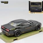 TARMAC 1/64 dodge challenger srt hellcat *lb-works* with 2 containers, black metallic - Image 3